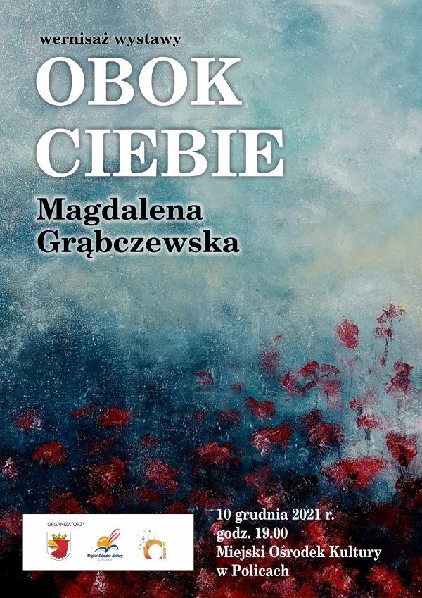 Plakat zapowiadający wystawę Magdaleny Grąbczewskiej